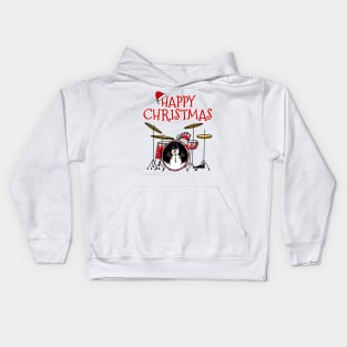 Christmas Drums Drummer Drum Teacher Xmas 2022 Kids Hoodie